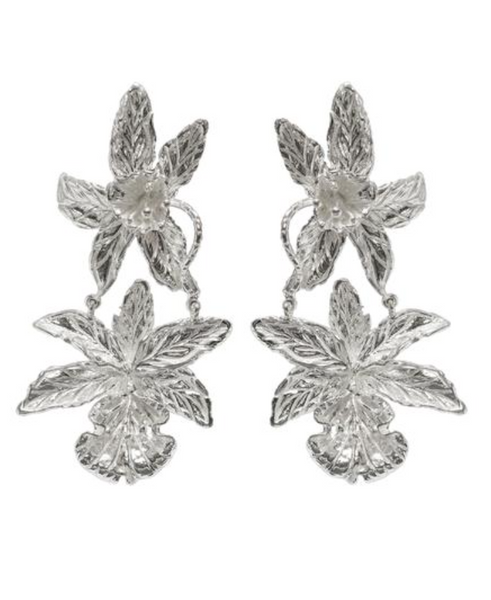 Christie Nicolaides Abella earrings in silver.