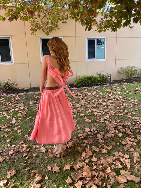 Botanica Tie Bustier and Midi Skirt