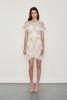 Hire the Thurley Almost Famous White fully beaded mini dress with fringe tassels along the hem creating a Gatsby look.