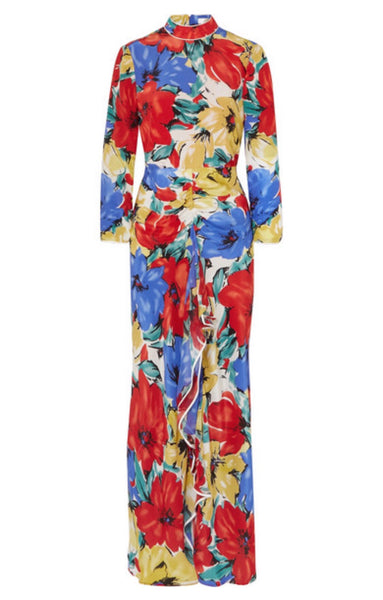 Lucy Open Back Floral Print Dress
