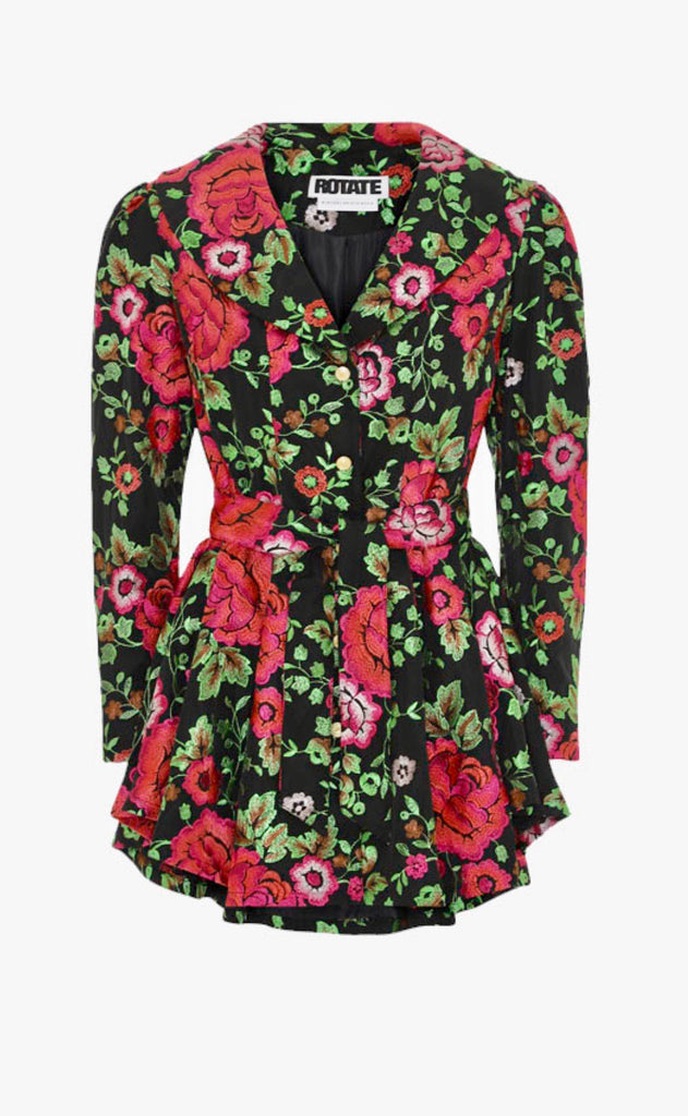 hire rotate number 9 floral blazer dress 